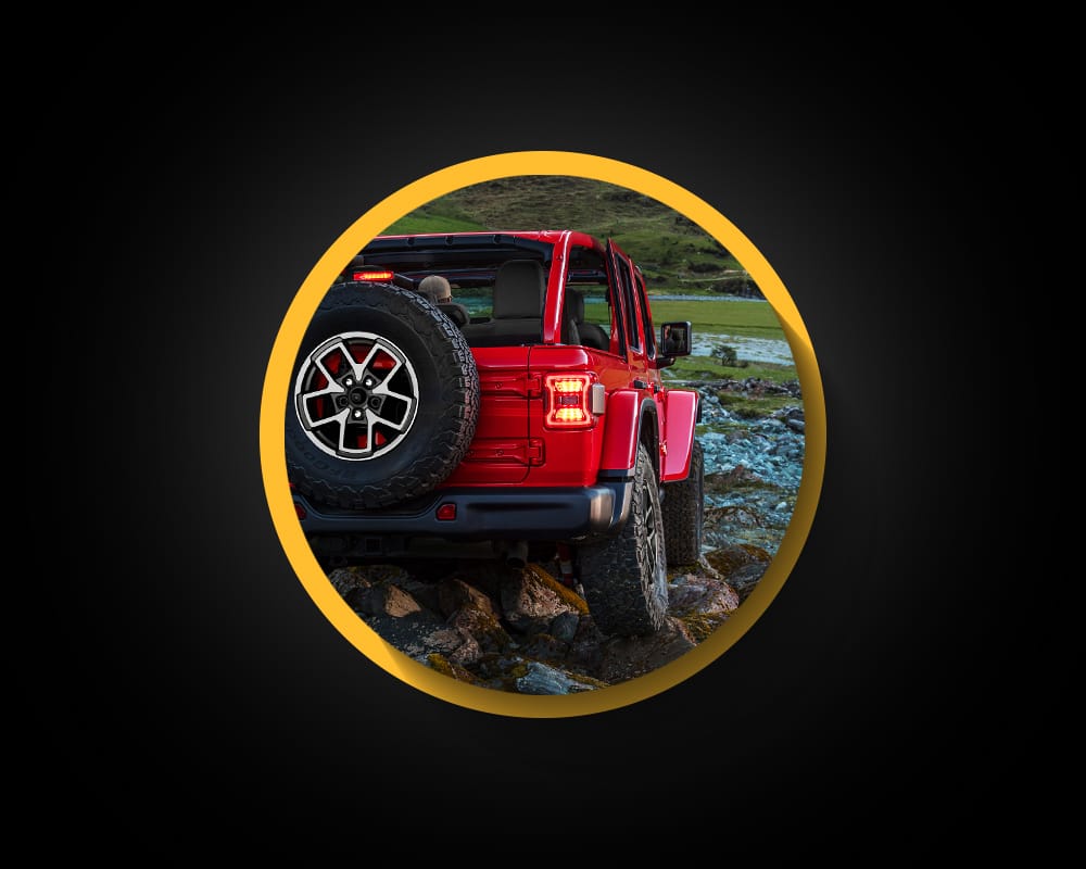 Jeep Wrangler, вигляд ззаду